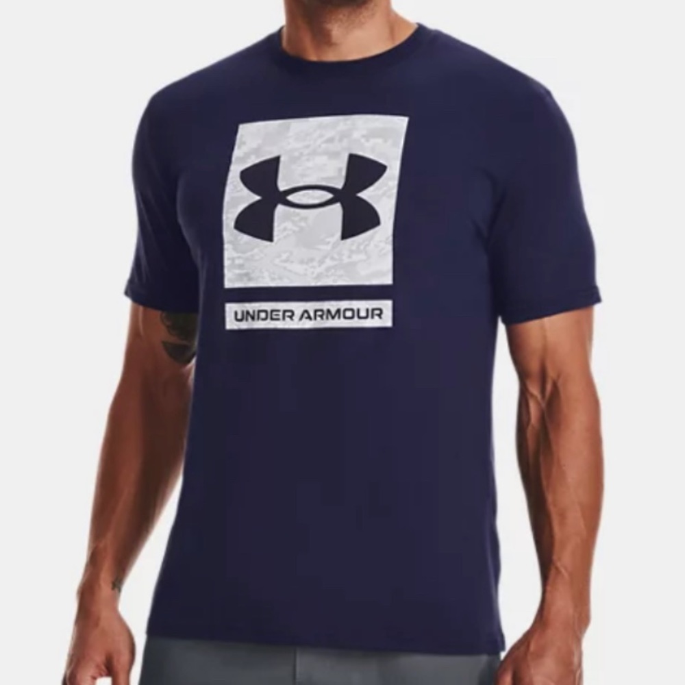 Under Armour Tee Men's UA Digi Camo Box Logo Short Sleeve T Shirt New Sz M,L,XL